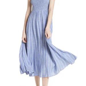 Free People Butterflies Chambray Midi Dress